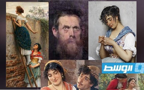 الفنان يوجين فون بلاس.. وإبداع رسم الفتيات والطوب الأحمر