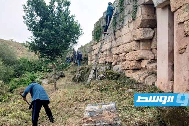 سفارة أميركا لدى ليبيا: انطلاق أعمال المرحلة الأولى لترميم معبد ديميتر في مدينة شحات
