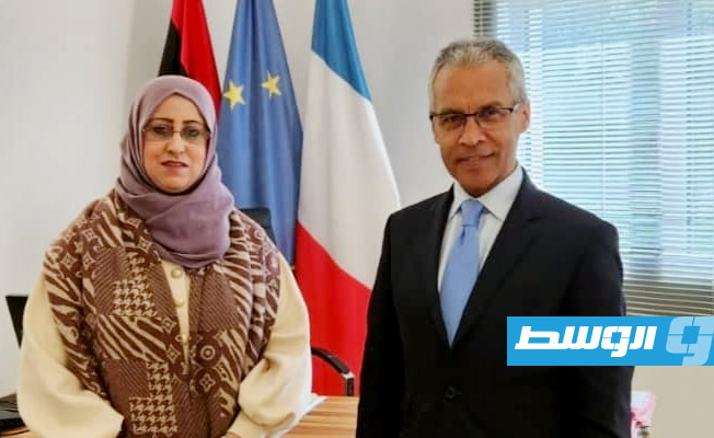 رئيسة حزب تحالف القوى الوطنية تبحث مع سفير فرنسا التعديل الدستوري الـ13