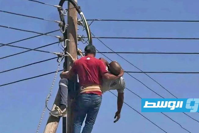 وفاة أحد العاملين بشركة الكهرباء صعقًا أثناء عمله في أبوعطني