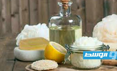 غسول لتفتيح البشرة من جوز الهند والسكر