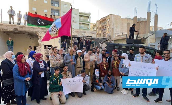 عميد بلدية طبرق فرج بوالخطابية يستنكر الاعتداء على مقر مفوضية كشاف طبرق