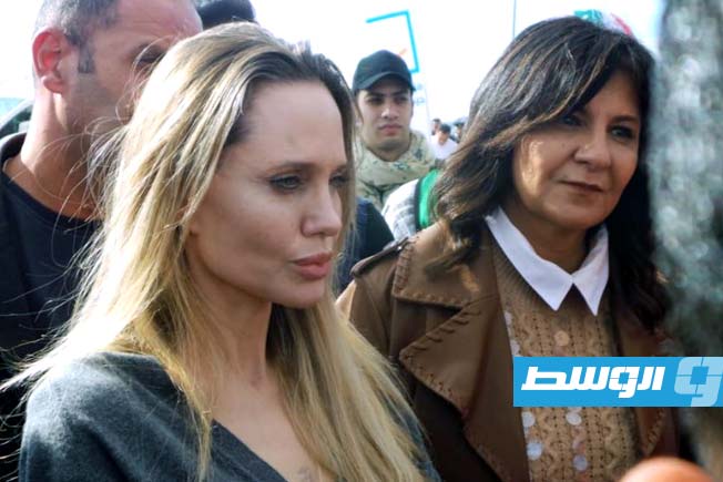 أنجيلينا جولي تزور الجانب المصري من معبر رفح الحدودي مع غزة