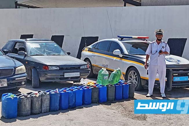 ضبط مركبة محملة بوقود معد للبيع بالسوق السوداء