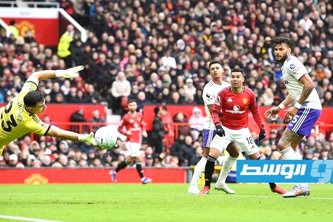 مانشستر يونايتد يفوز على أستون فيلا بالدوري الإنجليزي