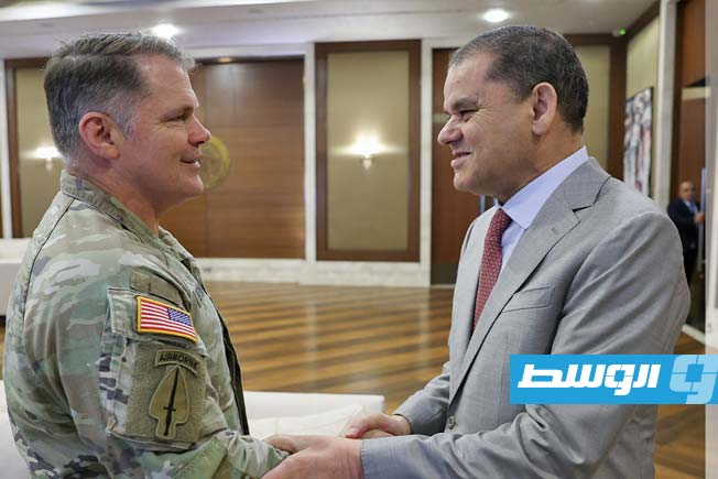 Dabaiba calls on AFRICOM to strengthen the readiness of military institutions in Libya