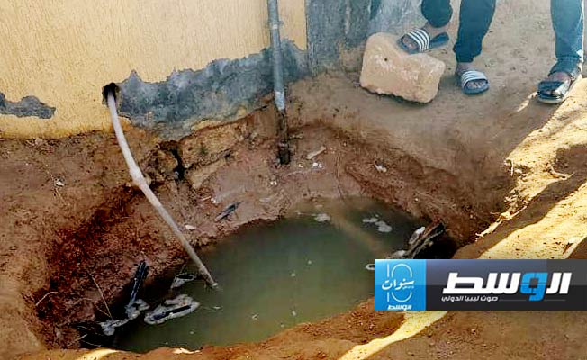 استمرار ارتفاع المياه الجوفية في بئر الغنم