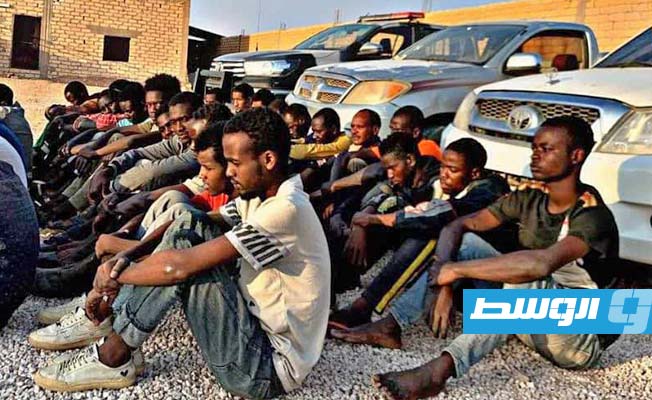 ضبط 41 مهاجرا أفريقيا في جنوب نسمة