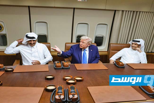 على متن «إير فورس وان».. ترامب يلتقي أمير قطر خلال توقف بالدوحة في طريقه إلى آسيا