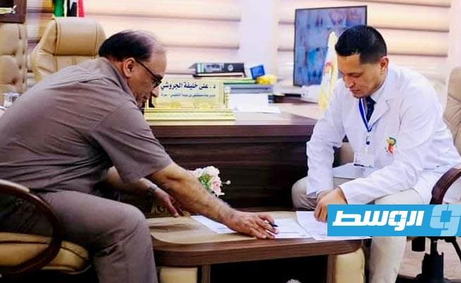 توقيع مذكرة تفاهم لبناء مشرحة بمستشفى ابن سينا في سرت