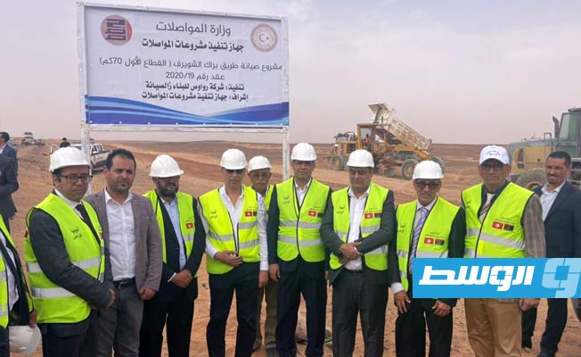 المواصلات تعلن بدء تنفيذ طريق براك – الشويرف بمسافة 140 كيلومترا