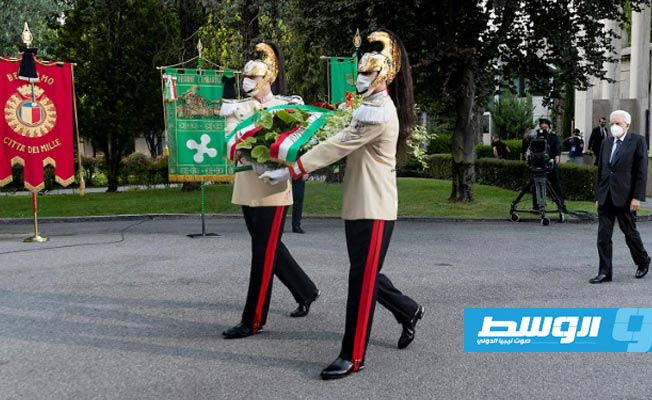 إحياء ضحايا وباء كوفيد-19 في بيرغامو الإيطالية
