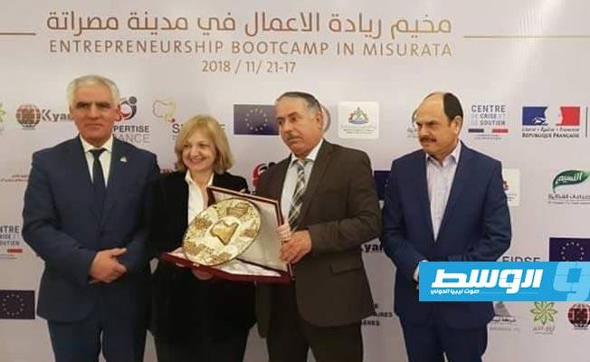 سفيرا ألمانيا وفرنسا ينعيان عميد بلدية مصراتة الراحل مصطفى كرواد