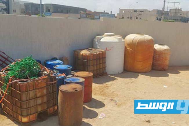 مداهمة وكر لتهريب الوقود في سرت