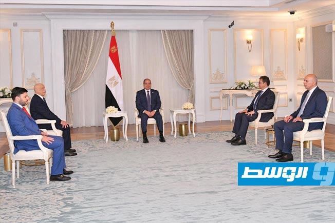 السيسي يستقبل عقيلة ويؤكد ضرورة توحيد الجهود نحو تسوية شاملة في ليبيا