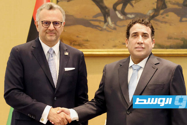المنفي يستعرض مع مستشار ترامب مستجدات الأوضاع في ليبيا