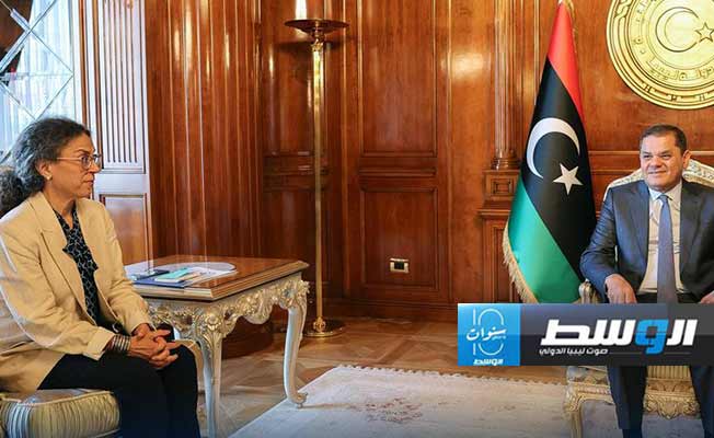 الدبيبة يؤكد لخوري أهمية سيادة القرار الليبي على المؤسسات الوطنية