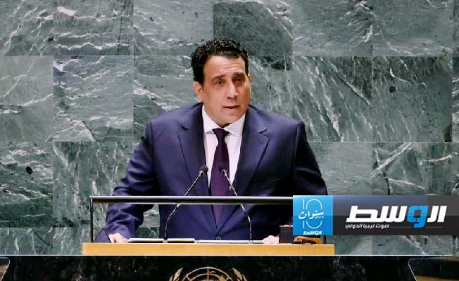 المنفي أمام الأمم المتحدة: الانقسام المؤسسي والنزاع على الصلاحيات يفاقمان الأزمة الليبية