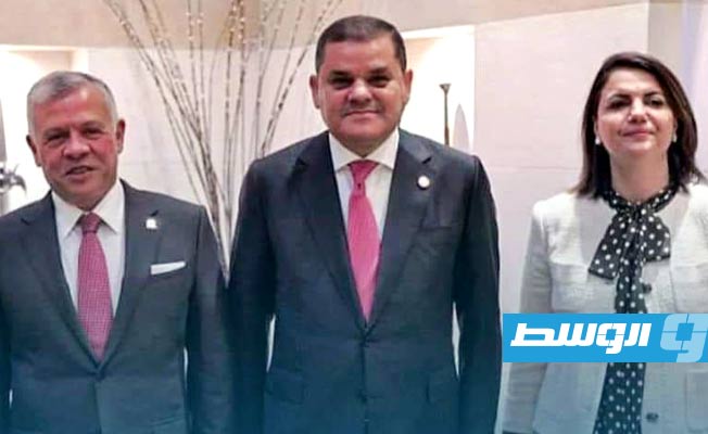 King of Jordan receives Dabaiba in Amman