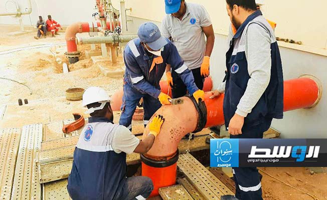 «الكهرباء»: صيانة عاجلة لأنظمة الإطفاء بمحطة أوباري الغازية