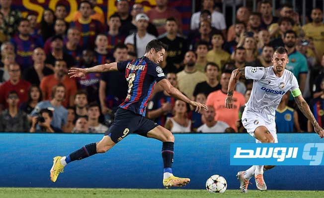 بـ«الهاتريك» الأول ليفاندوفسكي.. برشلونة يسحق فيكتوريا في دوري أبطال أوروبا