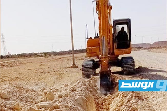 Project to connect the Al-Qara Al-Hamra neighborhood in Dirj to the water network