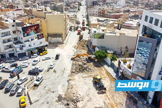 استمرار فتح مسارات شارع «فشلوم» في طرابلس