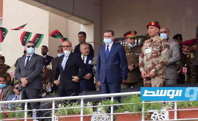 اللافي والدبيبة يحضران تخريج دفعة من «القوى المساندة» بالكلية العسكرية في طرابلس