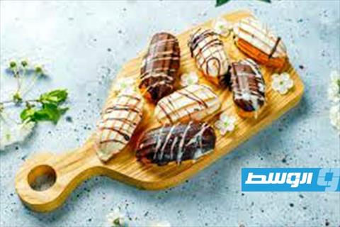 إكلير شوكولاتة كالمحترفات