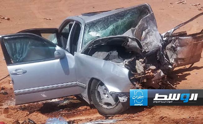 وفاة 5 أشخاص بحادث سير على طريق براك الشاطئ – الشويرف