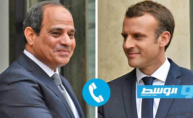 السيسي يؤكد لماكرون ضرورة إخلاء ليبيا من «المرتزقة»
