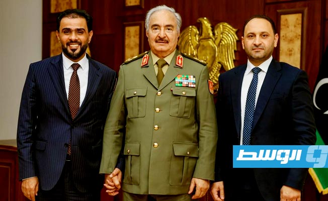 حماد والعريبي يطلعان حفتر على الخطوات التنفيذية لإعمار درنة وبقية المدن