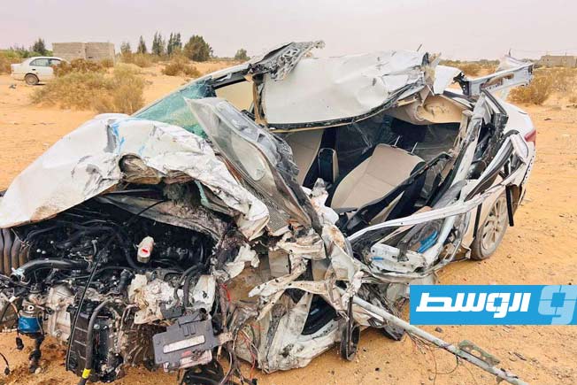 وفاة شابين وإصابة مسن في حادث سير غرب سرت