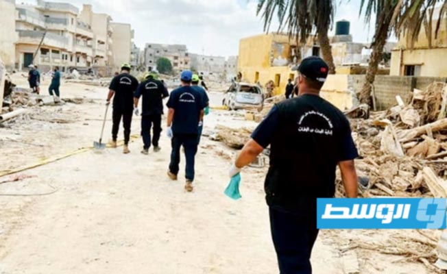 «البحث عن المفقودين» تواصل أعمالها في درنة