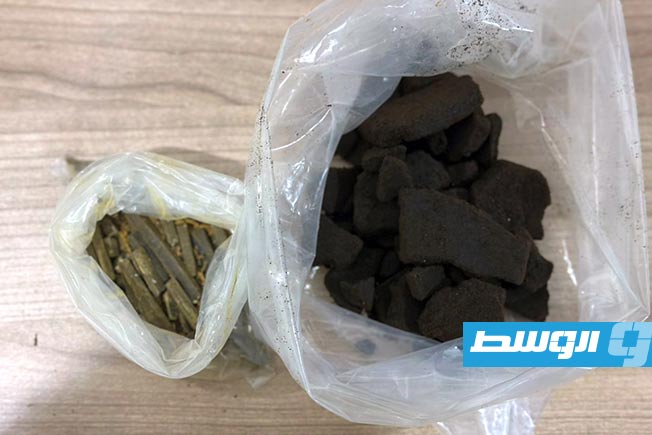 توقيف مروج مخدرات بمنطقة المساكن في بنغازي