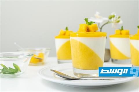 موس مانجو بالكريمة
