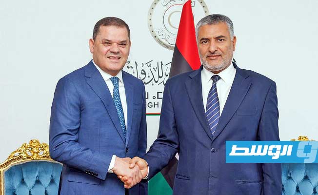 تكالة يستقبل الدبيبة بمقر مجلس الدولة ويبحثان ملفات سياسية وأمنية