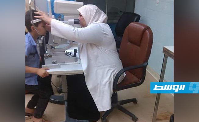 «الهلال الأحمر» تنظم حملة طبية للكشف عن العيون في ترهونة