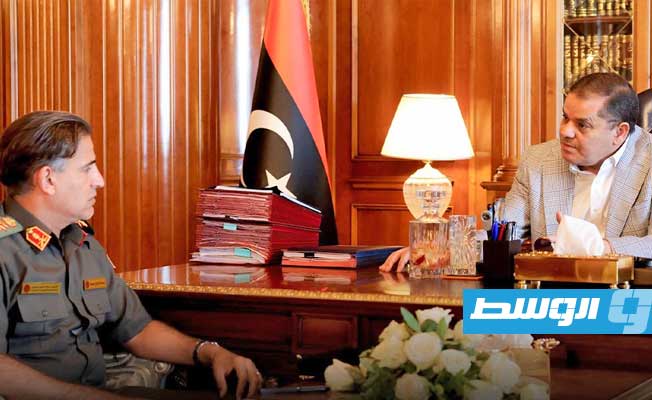 النمروش يعرض على الدبيبة تقريرا حول الوضع الراهن في المنطقة الغربية