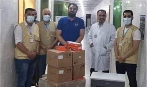 وصول فريق الاستجابة السريعة من طرابلس للمساعدة في مواجهة «كورونا» في سبها