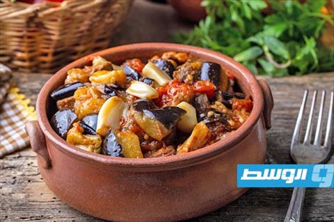 مسقعة مصرية بالصلصة و الثوم