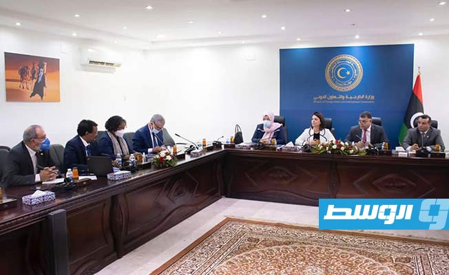 اجتماع وزاري موسع مع لجنة الأمم المتحدة لتقصي الحقائق في ليبيا