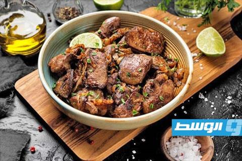 كبدة بالليمون والصويا صوص