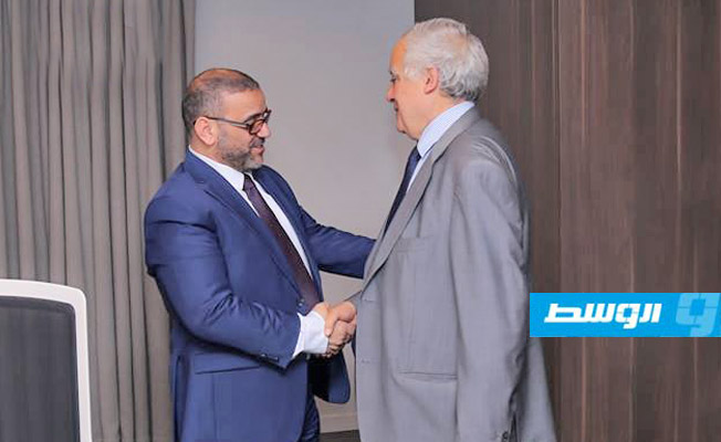 المشري يصل باريس ويبحث مع سلامة المبادرة الفرنسية والاتفاق السياسي