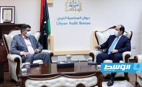 معيتيق يبحث مع رئيس ديوان المحاسبة تسهيل إجراءات تنفيذ مشروعات البنية الأساسية
