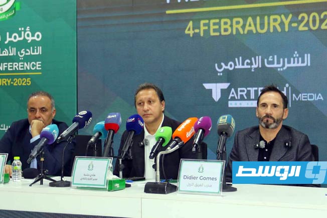 (صور).. غوميز يكشف رؤيته لمشوار الأهلي طرابلس في «دورينا»