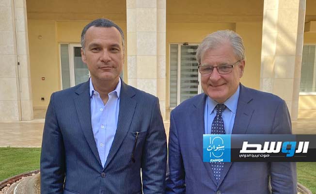 نورلاند والقائم بأعمال السفارة المصرية يبحثان دعم العملية الانتخابية في ليبيا