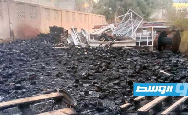 إخماد حريق بمخزن مشروبات غازية في درنة