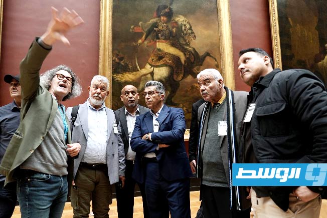 الوفد الفرنسي - الليبي يحتفل بمرور 50 عامًا على البعثة الأثرية الفرنسية في ليبيا داخل اللوفر