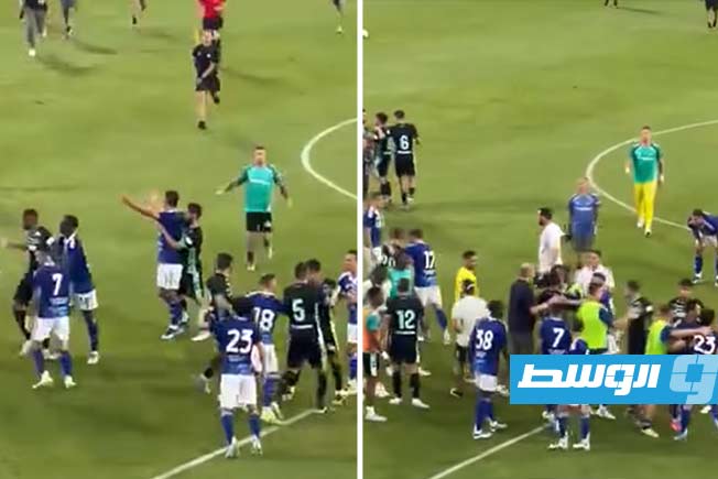 (فيديو).. صفعات وركلات وشجار عنيف في مباراة كومو وريال بيتيس «الودية»